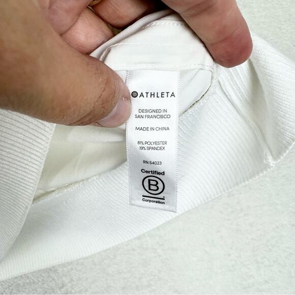 Athleta Zephyr Shell Set-of-Two Tanks White/Grey Size S Athleisure Travel Sporty - Picture 12 of 13